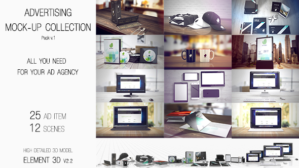 VideoHive Advertising Mock Up Collection Commercials 19456234