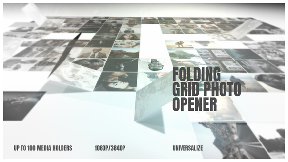 VideoHive After Effects Folding Photo Grid Opener Special Events 25289061