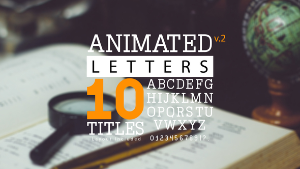 VideoHive Animated Letters & 10 Titles Layout V2 19528794