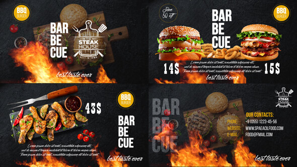 VideoHive Barbecue Food Promo 32196808