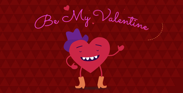 VideoHive Be My Valentine Cartoon Greeting 10158349