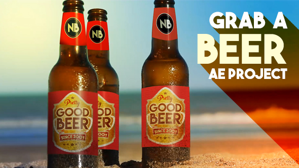 VideoHive Beer Bottles By The Beach 19162914
