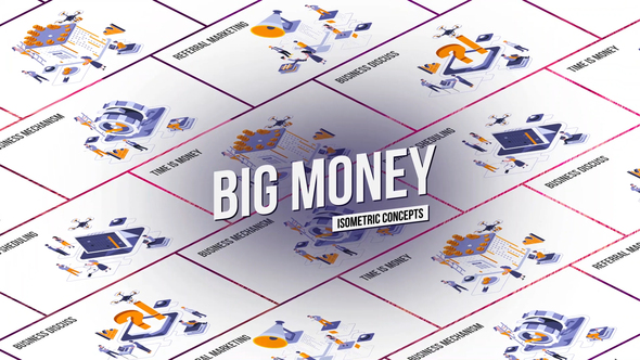 VideoHive Big Money - Isometric Concept 27458539
