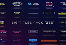 VideoHive Big Titles Pack [250] 14753815
