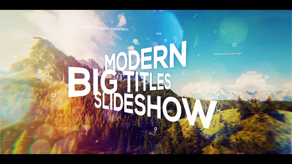 VideoHive Big Titles Slideshow 19844717