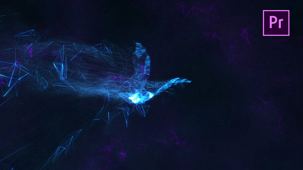 VideoHive Bird Plexus Logo – Premiere Pro 24345487