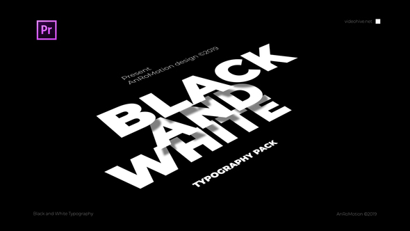 VideoHive Black And White - Titles And Typography 23825394