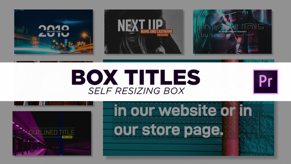 VideoHive Box Titles - Self Resizing 21974427