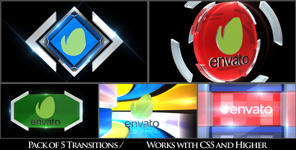 VideoHive Broadcast Logo Transition Pack V3 11091136