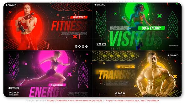VideoHive Burn Your Energy Fitness Project 37063642