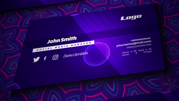 VideoHive Business Card Opener Mockup 37777005