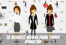 VideoHive Business Woman Doing Things Animation Corporate 19853611