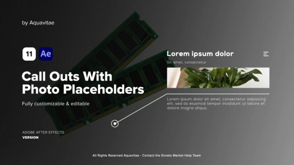 VideoHive Call Outs With Photo Placeholders 37875346