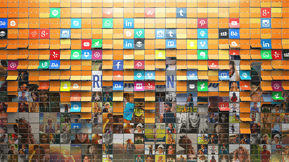 VideoHive Cards Wall Logo Reveal Corporate 19466436