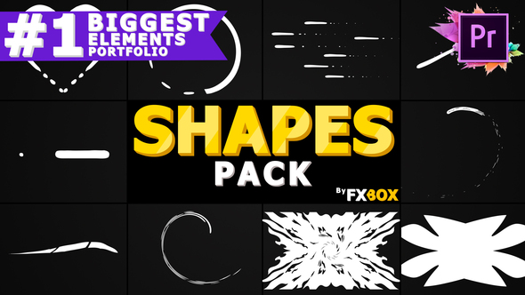 VideoHive Cartoon Shapes Pack | Premiere Pro MOGRT 24439360