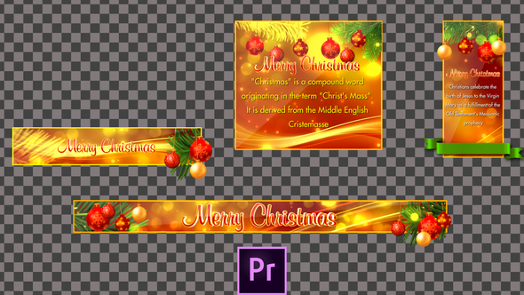 VideoHive Christmas Lower Thirds - Premiere Pro 25186213