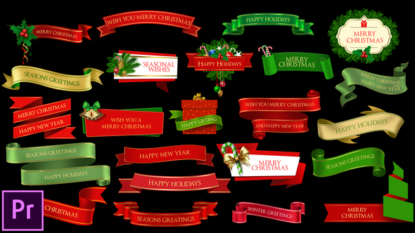 VideoHive Christmas Lowerthirds and Banners – Premiere Pro 25319265
