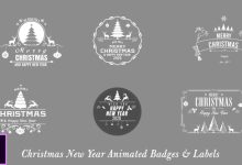 VideoHive Christmas New Year Badges - Premiere Pro 24822617