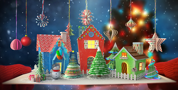 VideoHive Christmas Paper Card 13867581