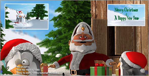 VideoHive Christmas Penguins V2 13653477