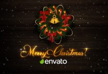 VideoHive Christmas Wreath Card 25273178