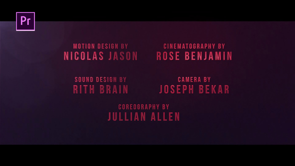 VideoHive Cine Credit V.2 24353865