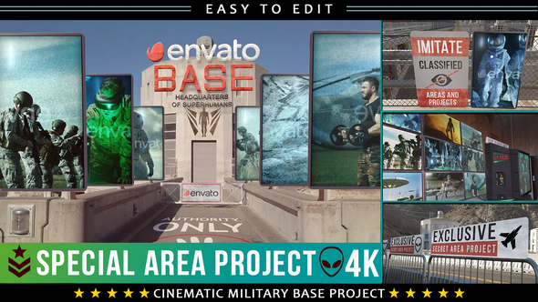 VideoHive Cinematic Military Base Titles 27764074