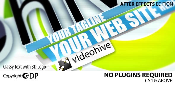 VideoHive Classy Text with 3D Logo 1548884