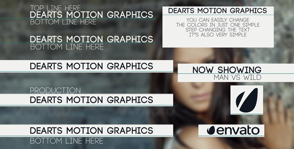 VideoHive Clean Title Lower Third 10273596