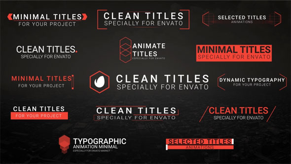 VideoHive Clean Titles 20483337