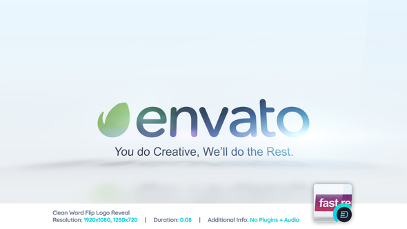 VideoHive Clean Word Flip Logo Reveal 21896875