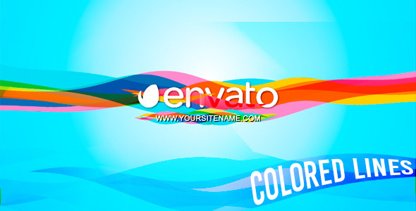 VideoHive Colored Lines - Logo 12424249