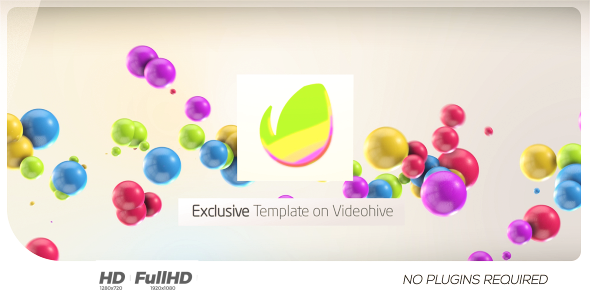 VideoHive Colorful 3D Balls Kids Logo Kids 19882847