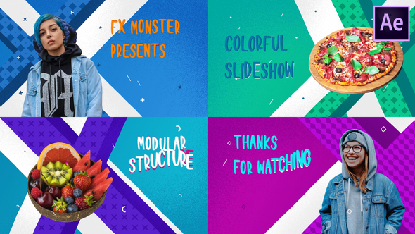 VideoHive Colorful Cartoon Slideshow | After Effects 26806586