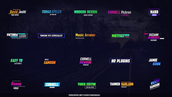 VideoHive Colorful Glitch Titles 23690621