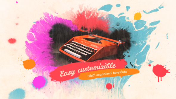 VideoHive Colorful Ink Slideshow 17094960