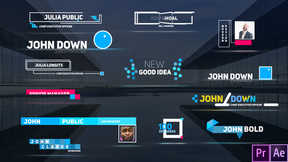 VideoHive Colorful Modern Titles 23147082