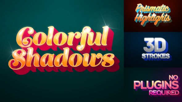 VideoHive Colorful Shadows - Motion Titles Pack 17836598