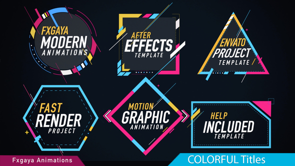 VideoHive Colorful Titles 22009789