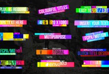 VideoHive Colourful Glitch Titles 2 19828998