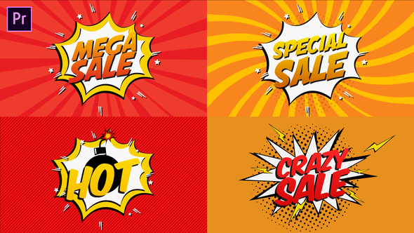 VideoHive Comic Book Sale Cartoon I Essential Graphics 23248519