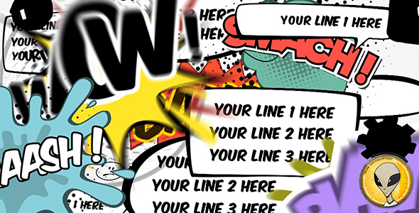 VideoHive Comics Bubbles Speech Kit 15362247