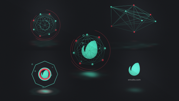 VideoHive Connected Shapes Logo Reveal 19301489