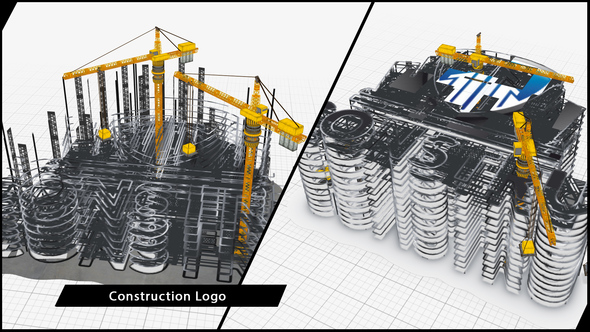VideoHive Construction Company Logo Buildup 17088862