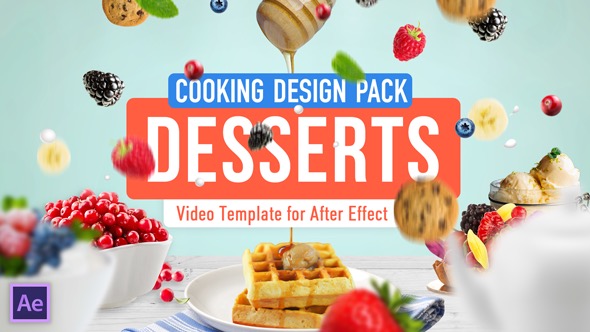 VideoHive Cooking Design Pack – Desserts 20035937