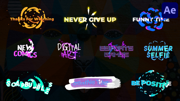 VideoHive Creative Colorful Titles | After Effects 37580873