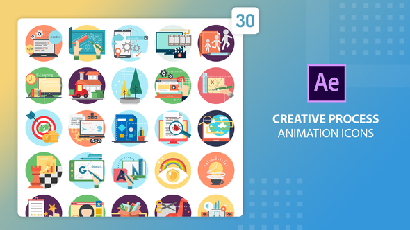 VideoHive Creative Process Animation Icons | After Effects 27541664