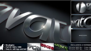 VideoHive Curved Chrome Logo 4483527