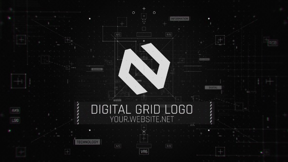 VideoHive Digital Grid Logo 27791394