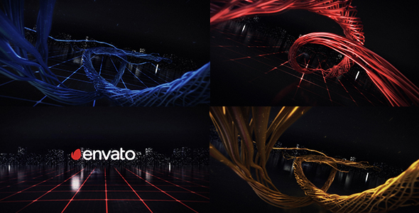 VideoHive Digital Wire Ribbon Logo Reveals 21149220